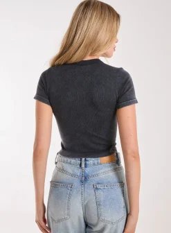 Hot Fix Washed Rib Top