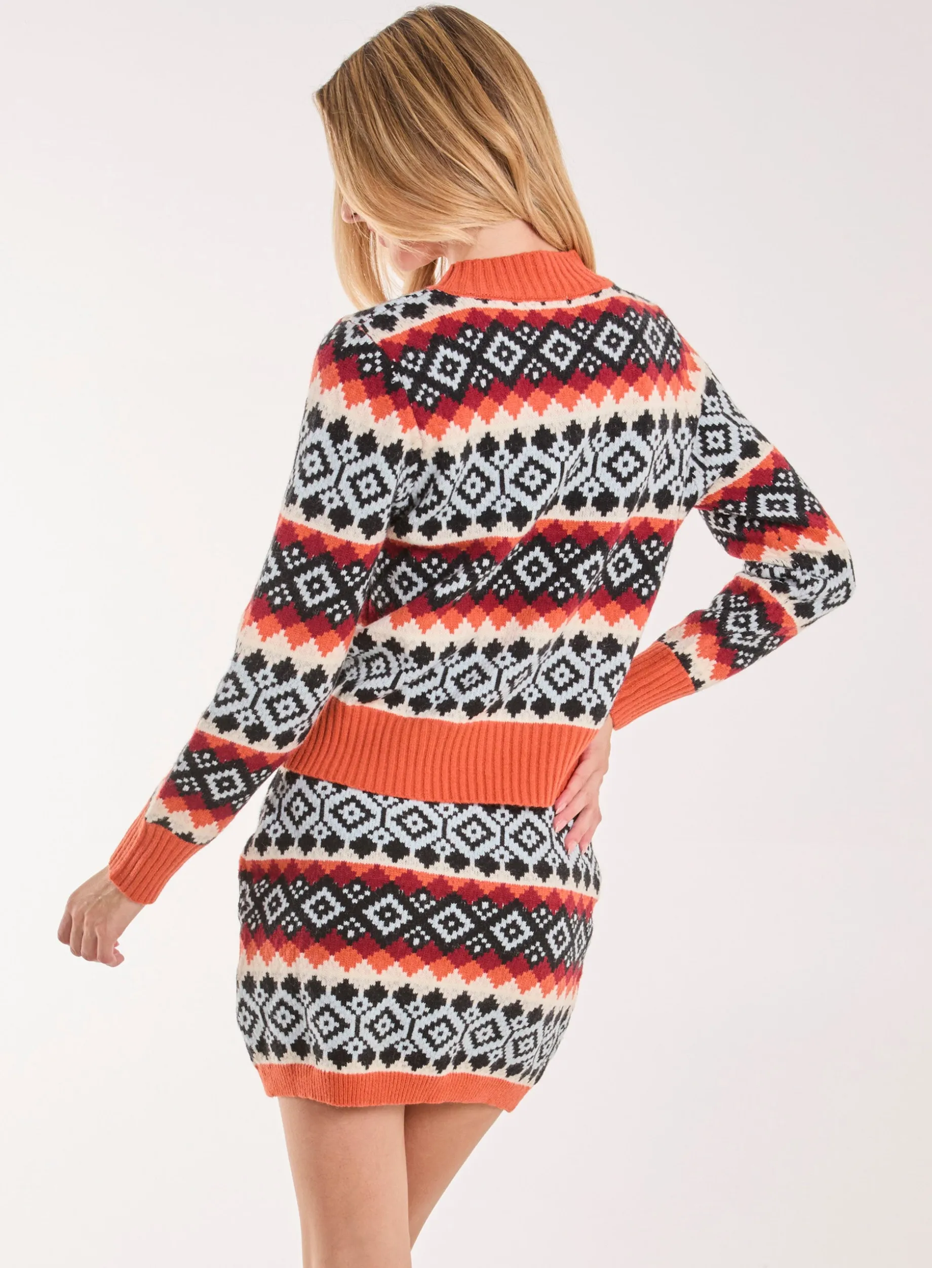 Knitted Jumper & Skirt Set