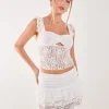 Lace Cut Out Top