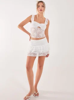 Lace Cut Out Top