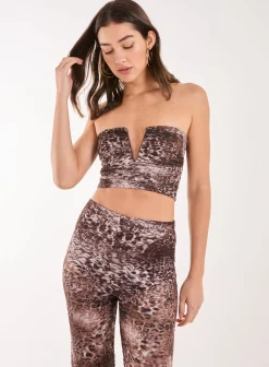 Leopard Lace Bandeau Top