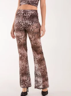 Leopard Lace Flares