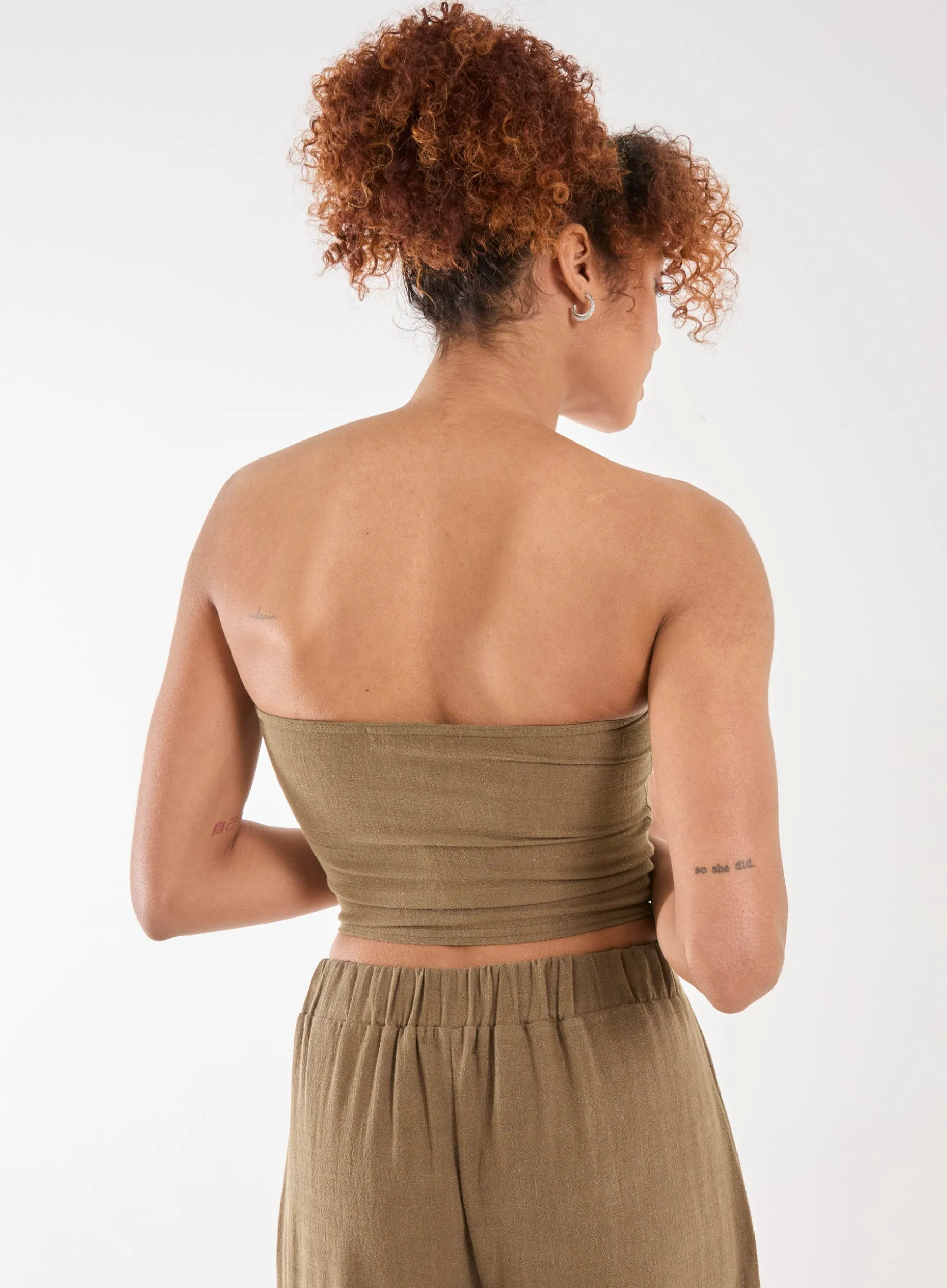 Linen Cargo Corset Top