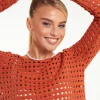 Long Sleeve Crochet Top