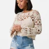Long Sleeve Crochet Top