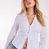 Long Sleeve Hook and Eye Shirt