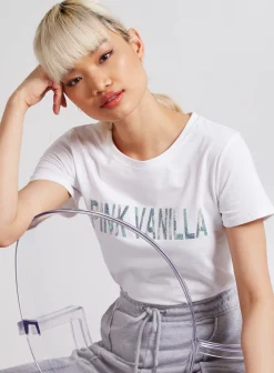 Marble Effect Logo T-Shirt