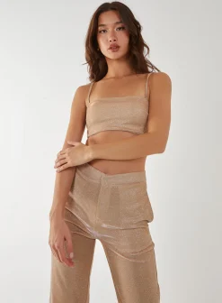 Metallic Crop Top