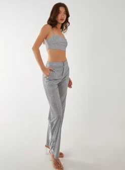 Metallic Crop Top