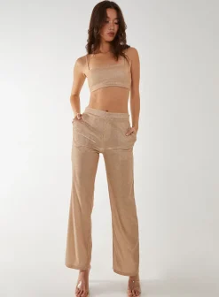 Metallic Crop Top