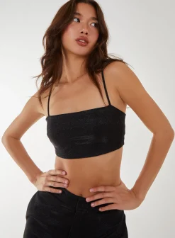 Metallic Crop Top