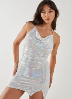 Mirrored Cowl Neck Top