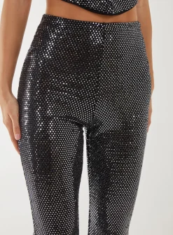 Mirrored Flare Trousers