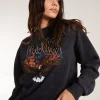 Oversized No Liberty Graphic Sweater