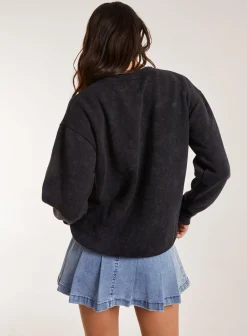 Oversized No Liberty Graphic Sweater