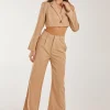 Pinstripe Cropped Blazer