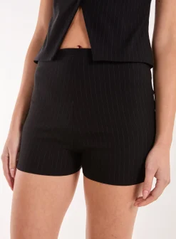 Pinstripe Tailored Shorts