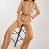Pinstripe Wide Leg Trousers