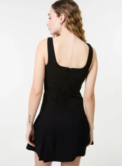 Pleated Mini Dress