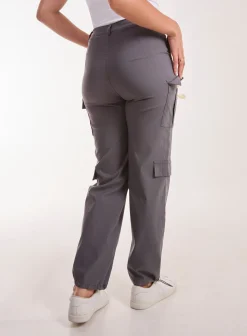 Pocket Detail Wide Leg Cargo Pants