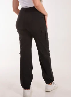 Pocket Detail Wide Leg Cargo Pants