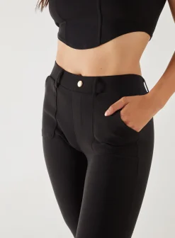 Ponte Pocket Slim Fit Trousers