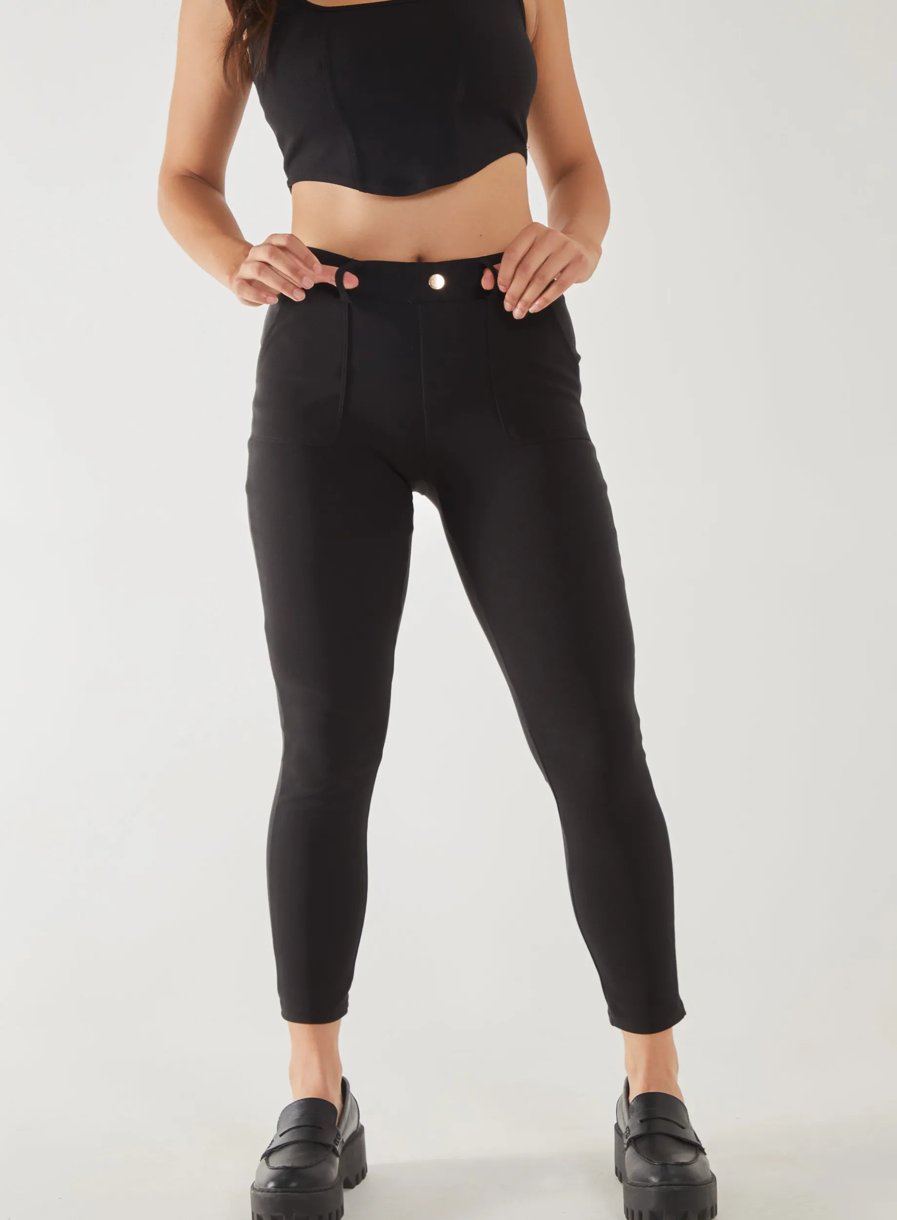 Ponte Pocket Slim Fit Trousers