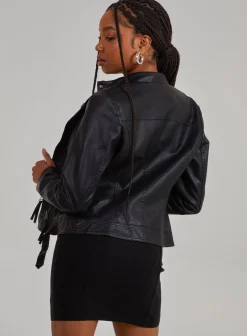 Pu Biker Jacket