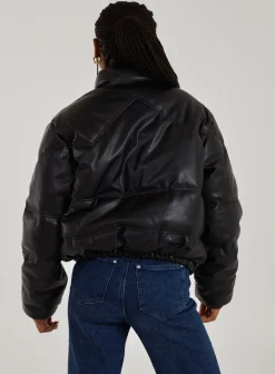 PU Faux Down Jacket