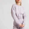 Quilted Cropped Sweatshirt