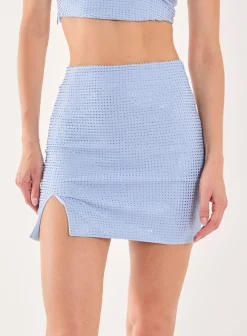 Rhinestone Mini Skirt
