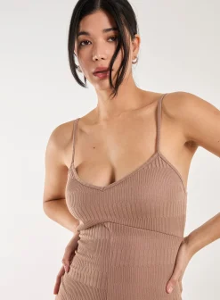 Ribbed Bodycon Unitard All in One