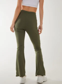 Ribbed Flare Leggings
