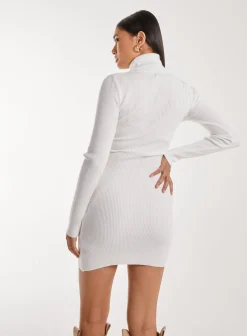 Roll Neck Mini Dress
