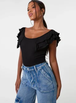 Ruffle Sleeve Bodysuit