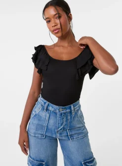 Ruffle Sleeve Bodysuit