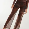 Saturn Mesh Flare Trousers
