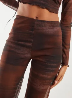 Saturn Mesh Flare Trousers