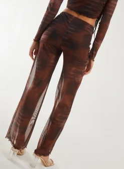Saturn Mesh Flare Trousers