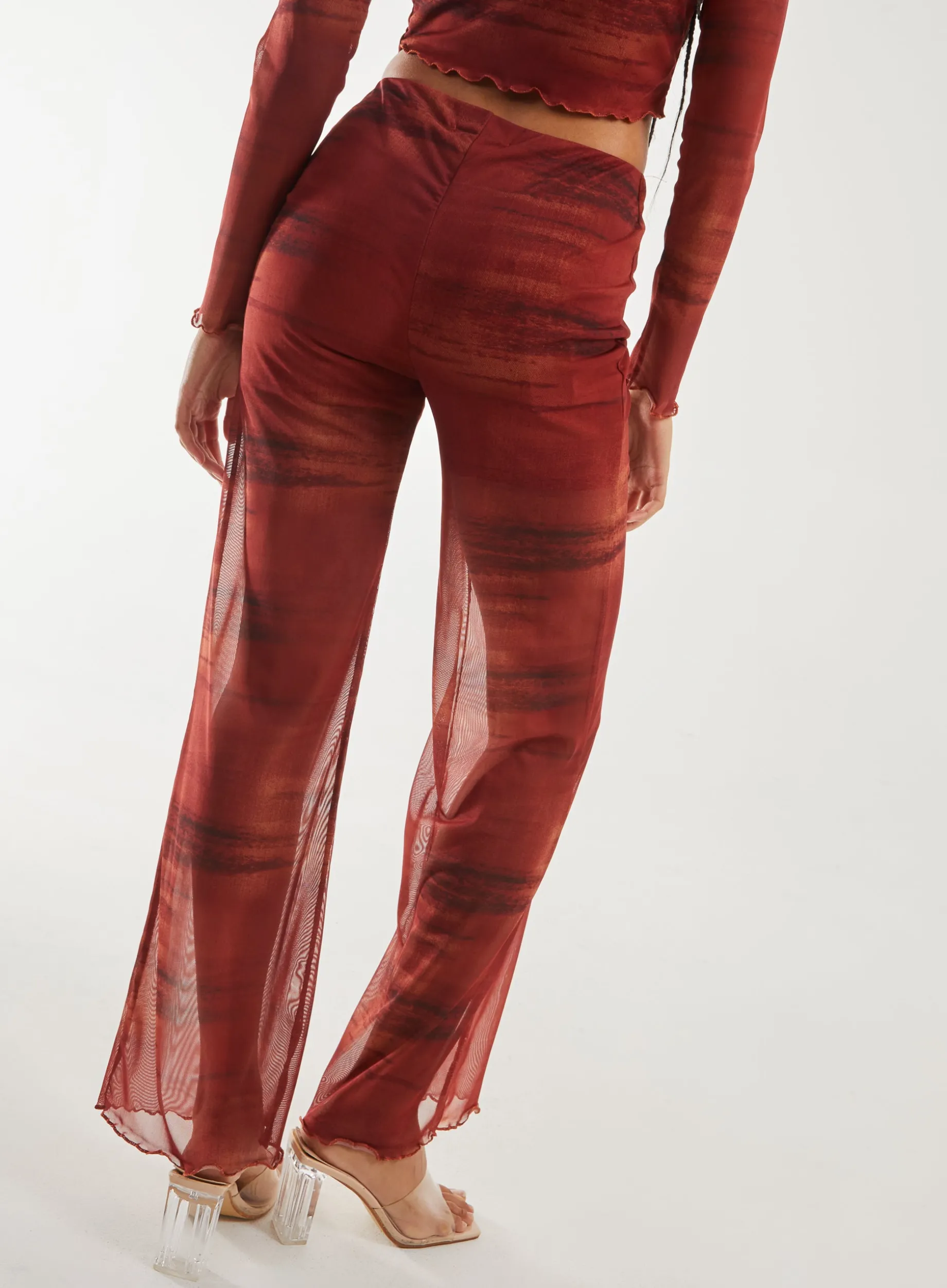 Saturn Mesh Flare Trousers