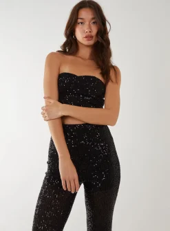 Sequin Corset Top