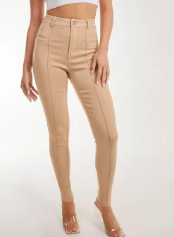 Slim Fit Seam Detail Trousers