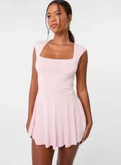 Slinky Open Back Mini Flippy Playsuit
