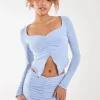 Slinky Ruched Butterfly Top