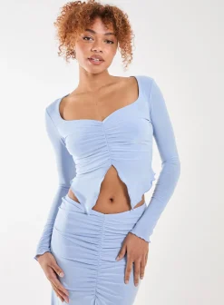 Slinky Ruched Butterfly Top