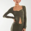 Slinky Ruched Butterfly Top
