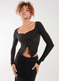 Slinky Ruched Butterfly Top