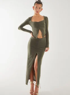 Slinky Ruched Butterfly Top