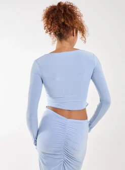 Slinky Ruched Butterfly Top