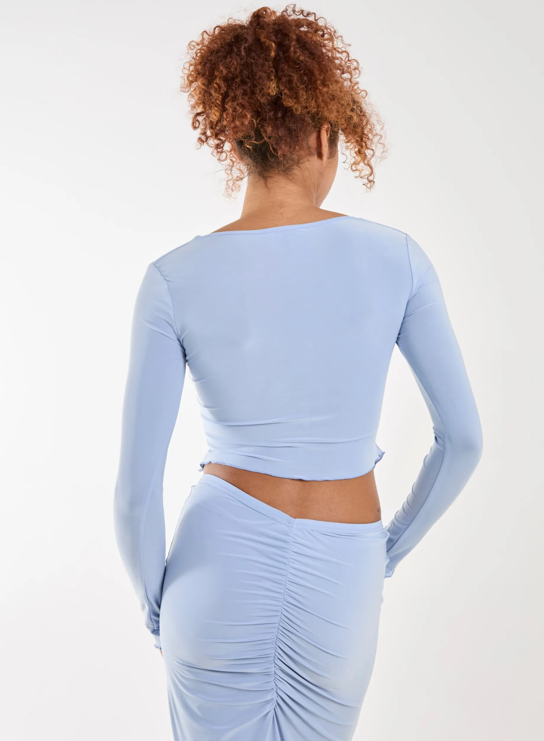 Slinky Ruched Butterfly Top